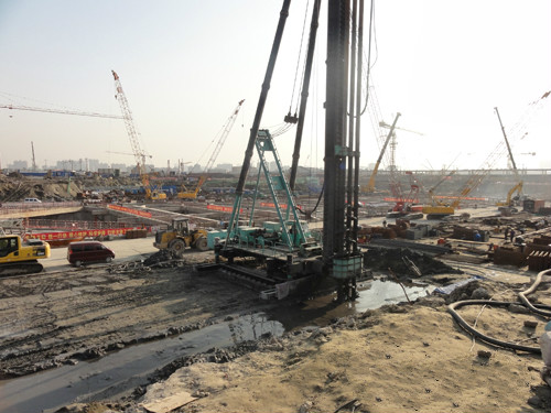 杭州地鐵工程一號線施工應用現(xiàn)場